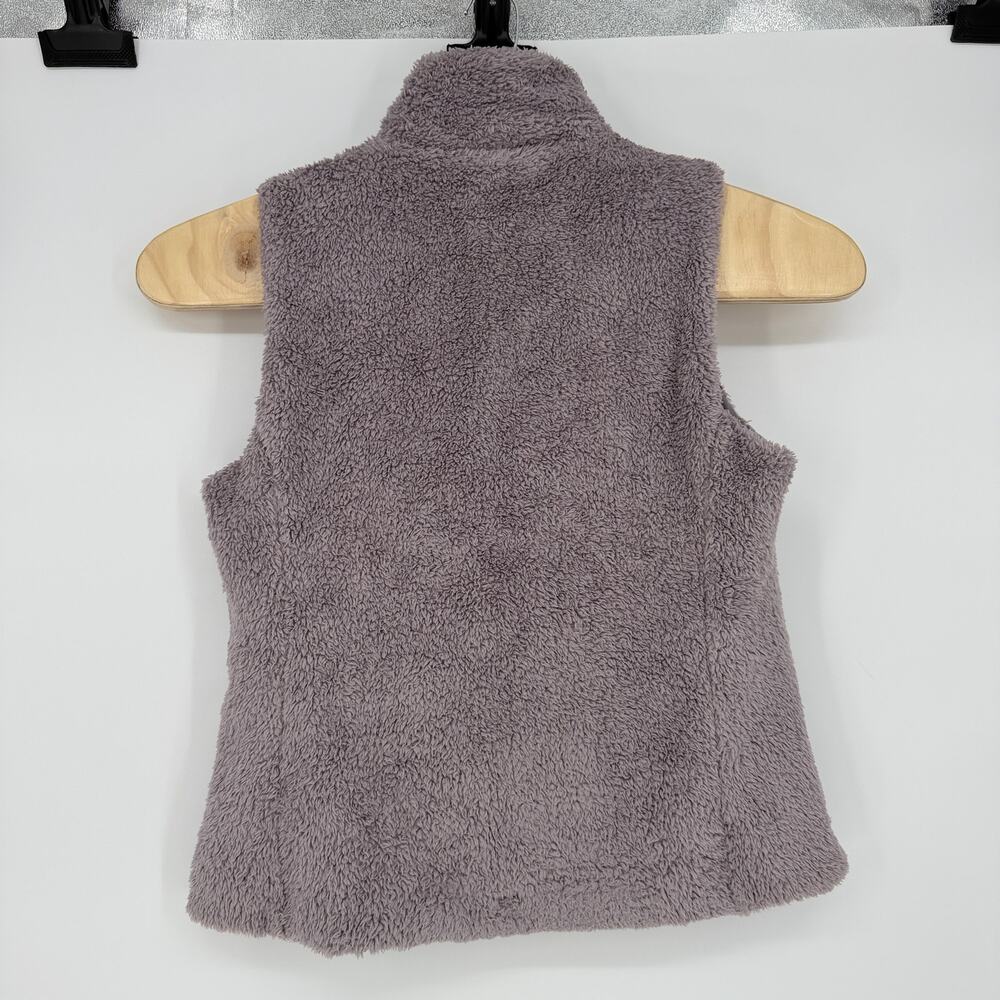 Patagonia Women's Los Gatos Fleece Vest Rustic Gray Purple Sherpa Size XL - Picture 2 of 12